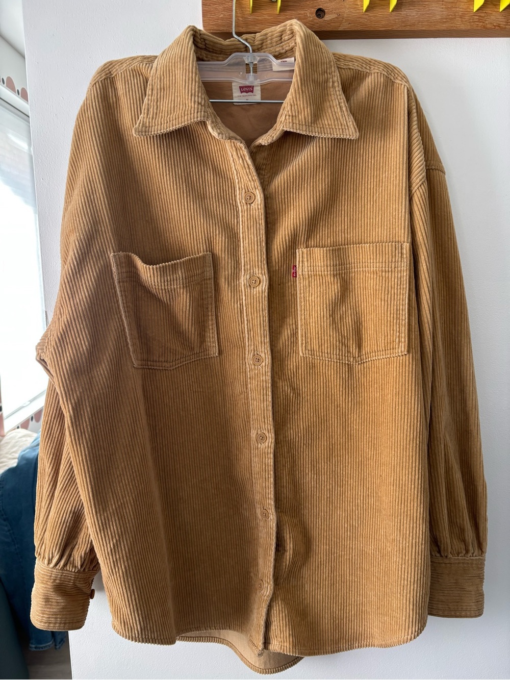 Levi's Tan Corduroy Button-Up Shirt/Jacket